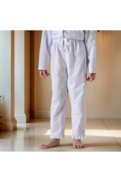 mattel Checked Collared Shirt and Pyjama Set