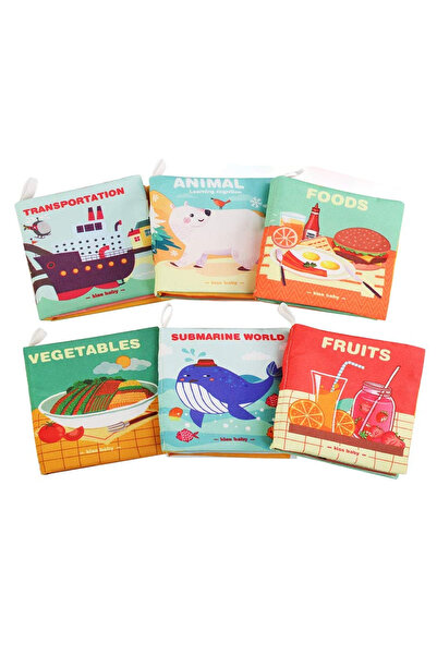 Krista Set of 6 textile sensory books for babies