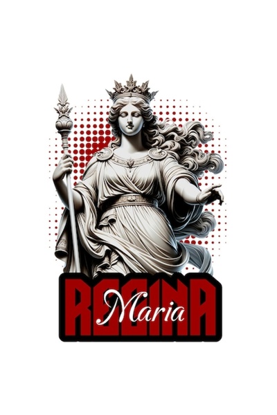 OEM Autocolant - Statuie în stil grecesc Regina cu coroană „Regina Maria”, vi...