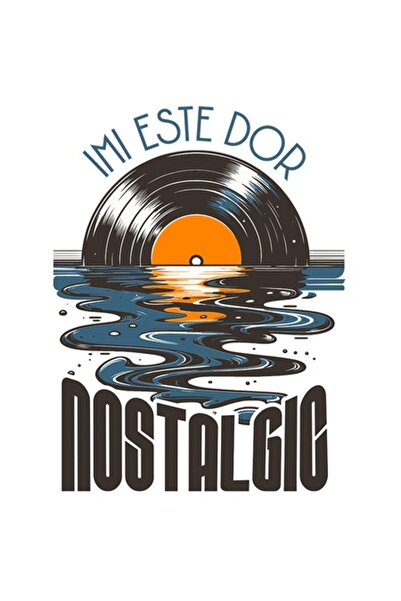 OEM Винилов стикер за диск - Класическа музика „Липсваш ми“ (Носталгично), Бя...