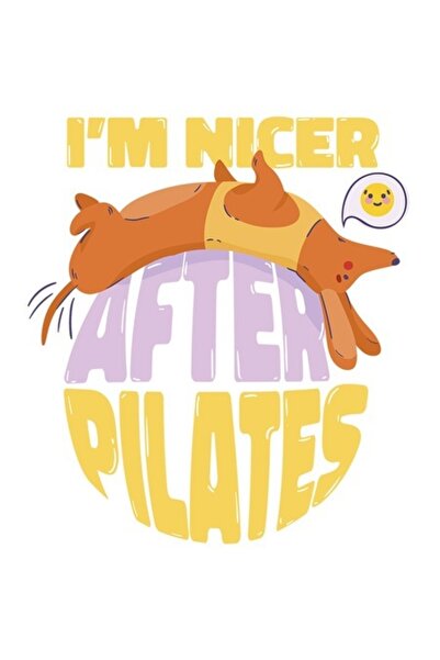 OEM Εξατομικευμένο αυτοκόλλητο "Είμαι καλύτερος μετά το Pilates", λευκό περίγ...