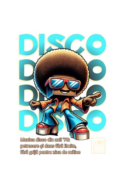 OEM Autocolant adeziv – Discotecă afro-americană cu bordură albă, vinil PVC, ...