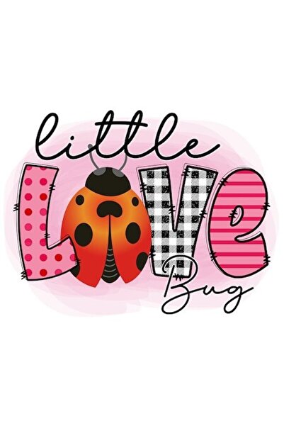 OEM Autocolant cu o mică buburuză — ilustrație cu buburuză, bordură albă, vin...