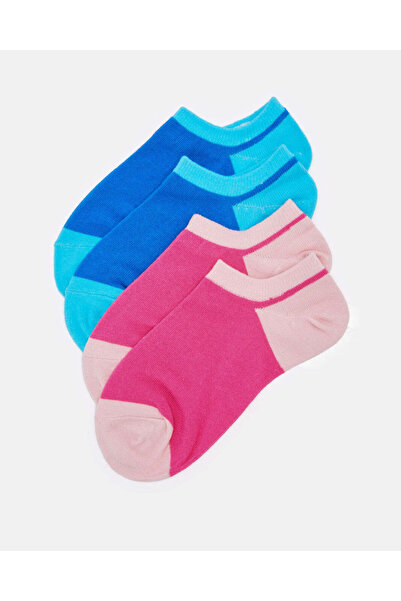 REDTAG Senior Girls Assorted Ankle Socks (2 Pairs)