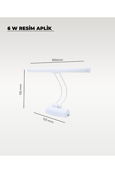 AC AYDINLATMA 6W White Flute Sconce 6500K (White Light)