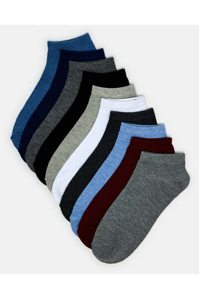 REDTAG Men Assorted Ankle Length Socks Set (10 Pairs)