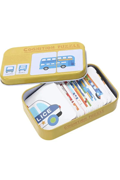 Krista Γνωστικό παιχνίδι συσχέτισης εικόνων Οχήματα, σε κίτρινο-πορτοκαλί μετ...