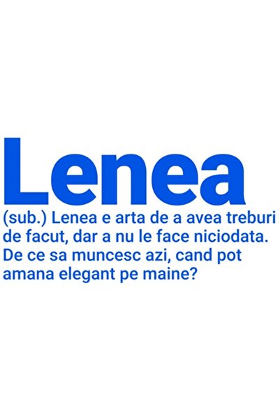 OEM Autocolant amuzant: „Lenea este arta de a avea sarcini și de a nu le rezo...