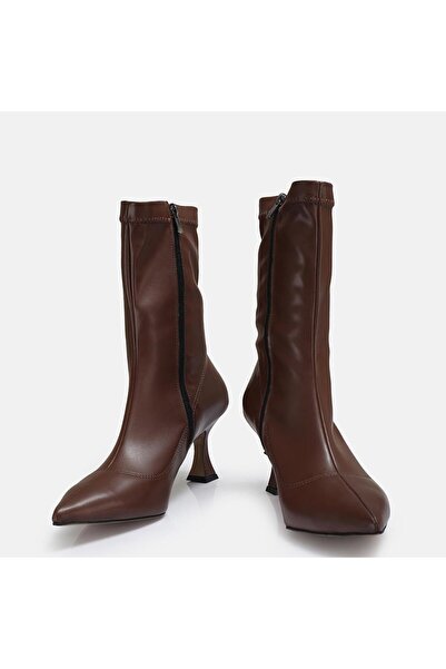 37Numara BÜYÜK NUMARA KADIN STREÇ BOT -41-42-43-44-KAHVERENGİ STREÇ