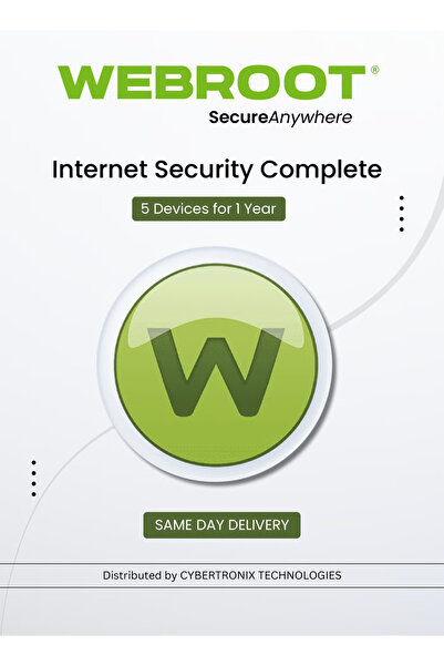 WEBROOT تأمين إنترنت شامل من SecureAnywhere | ٥ أجهزة لمدة عام | ترخيص رقمي |...