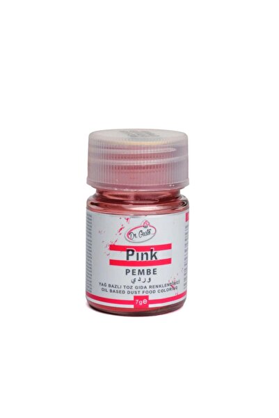 Dr. Gusto Yağ Bazlı Toz Pembe Gıda Boyası 7 g – Çikolata, Yağlı Karışımlar ve Şekerlemeler İçin Profesyonel Re