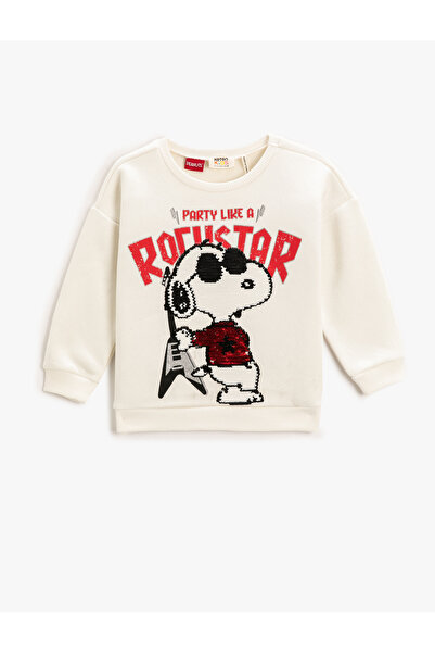 Koton Snoopy Printed Licensed Sweatshirt