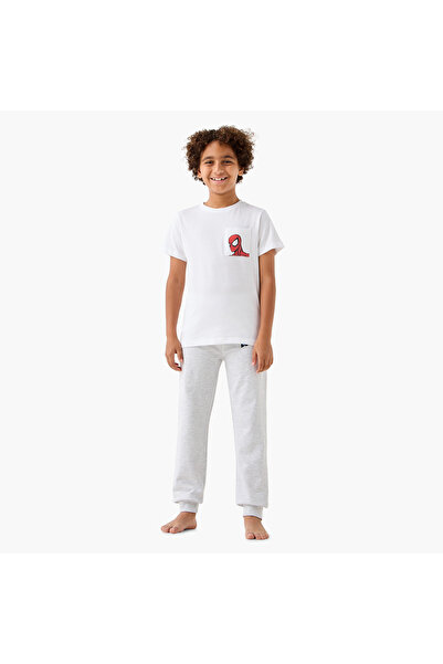 Marvel Juniors Spider-Man Print T-shirt and Pyjama Set
