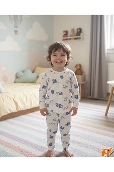 shop Sevimli Ayıcık Baskılı Çocuk pijama Takımı