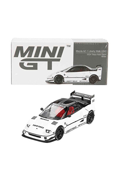 mini gt 1:64 Mazda Az-1 Liberty Walk Lb40 2024 Tokyo Auto Salon White Diecast Model Car