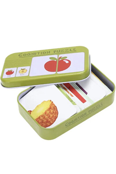 Krista Joc de potrivire cognitivă Fructe într-o cutie metalică verde