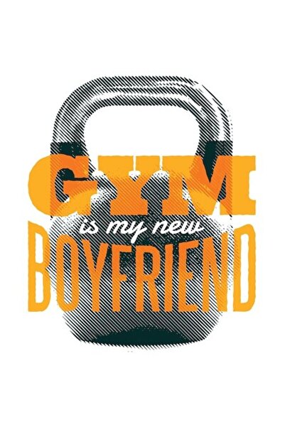 OEM Αυτοκόλλητο για αλτήρες γυμναστικής - «Το γυμναστήριο είναι ο νέος μου φί...