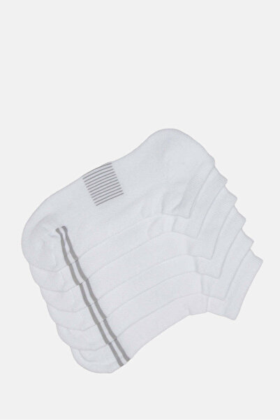 REDTAG Men White Striped Socks Set (3 Pairs)