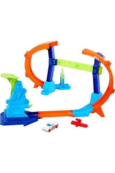 HOT WHEELS Şampiyonluk Parkuru Yarış Pisti GBF81 - Corkscrew Jump Champion Jfh36