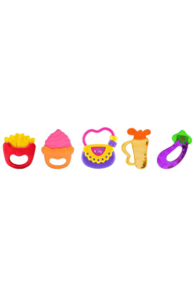 Creative World Toys Set de 5 jucării de dentiție din silicon moale pentru bebelușii care își fac dentiția