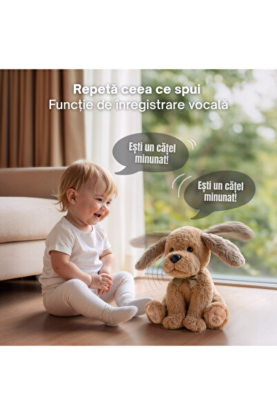 tumama Tumama® Interactive Talking and Playful Puppy Toy, Sings, Mimics and Moves with Ears