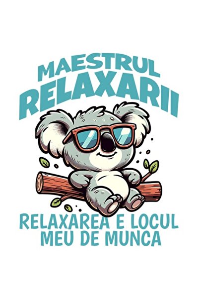 OEM Autocolant amuzant cu ursuleț Koala și ochelari de soare pe trunchiul unu...