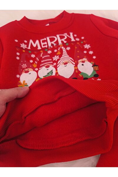 kidsense New Year's Christmas Themed Fleece-Lined Baby Kids Underwear Set with Toy Gift