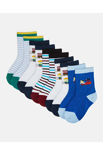 REDTAG Infant Boys Assorted Ankle Socks (5 Pairs)
