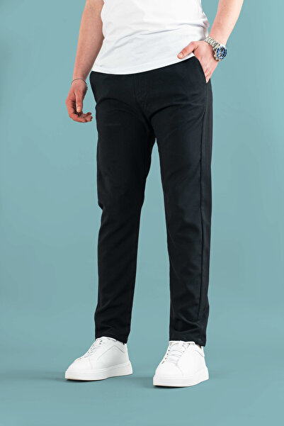 bombe Men's Slim Fit Ankle Length Fabric Pants