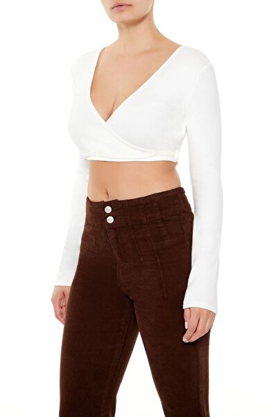 Forever 21 V Yaka Crop Kazak
