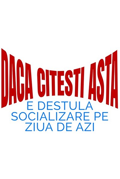 OEM Autocolant cu iluzie optică — „Dacă ai citit asta, e destul cu socializar...