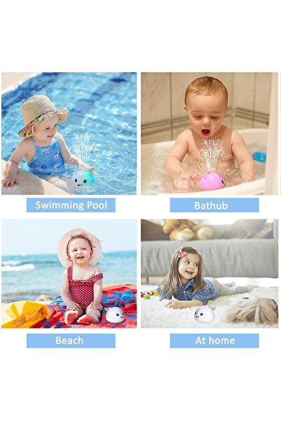 Krista Whale baby bath toy, induction spray, light toy