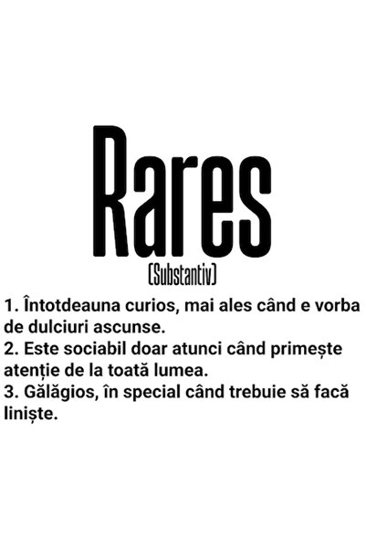 OEM Αυτοκόλλητο με το όνομα "Rares" – Αστείο, περίεργο, κοινωνικό, θορυβώδες ...