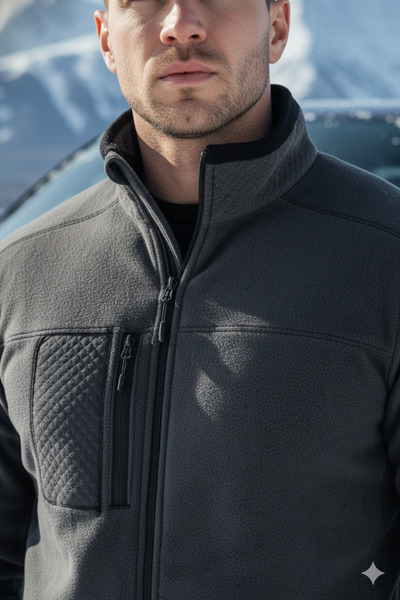 valedia Offroad Anti-Peeling Zippered Cold-Proof Zippered Fleece Jacket