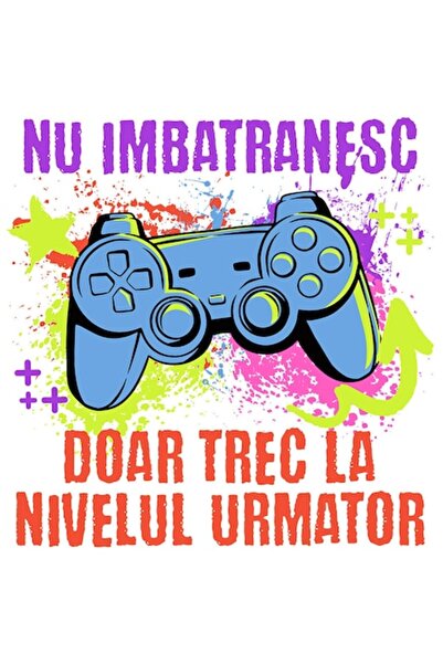 OEM Autocolant cu textul pe controlerul de joc video „Nu îmbătrânesc, doar tr...