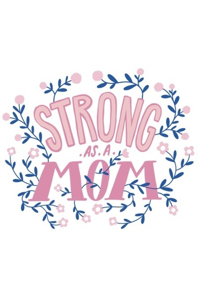 OEM Sticker Personalizata Pentru Mame Puternice, Strong as a MOM, cu Margini ...