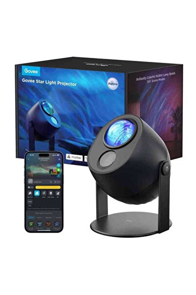 Govee Lampa LED tip proiector Star Light Projector H6093011 RGBW Wi-fi Bluetooth Negru