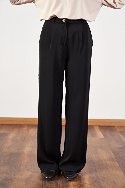 Mevra Palazzo Trousers Black