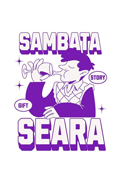 OEM Αυτοκόλλητο με άνδρα που κρατά ένα ποτήρι κρασί «Χαλάρωση το Σάββατο βράδ...