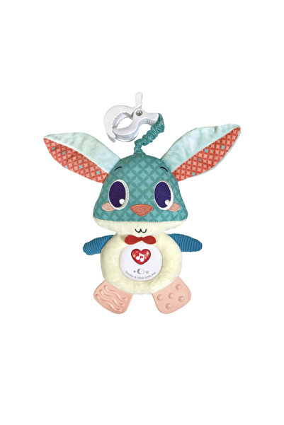 Krista Sensory plush toy for babies - Multicolored rabbit with lights and sounds, 25 cm