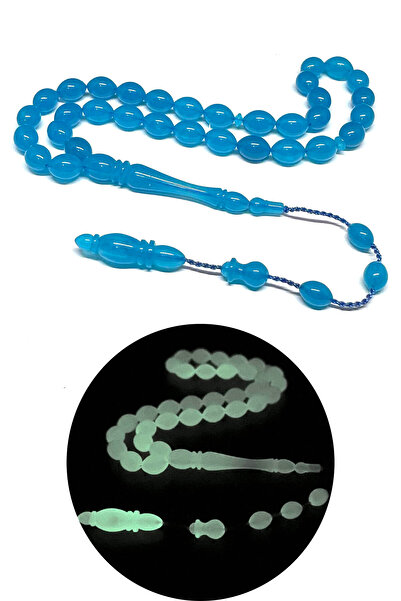 Fabula Silver Fosforlu Kedi Gözü Tesbih Erkek Hediye