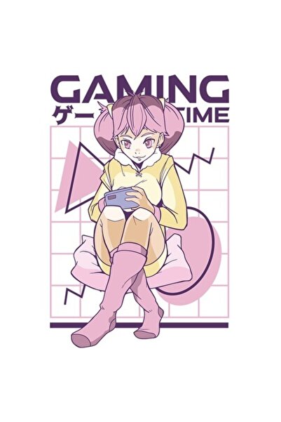 OEM Autocolant - Față cu părul roz, Design gaming/anime, Iubire de sine, Mult...