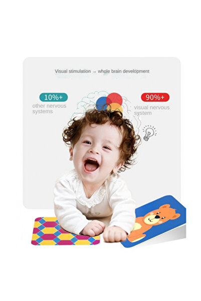 Krista Set of 20 STEM cards, visual stimulation and learning, Colors, 6-12 months