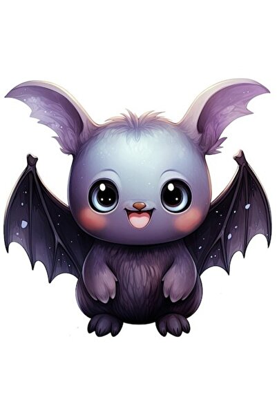 OEM Autocolant vesel cu liliac bebeluș, ilustrație pentru copii, bordură albă, vinil PVC 23 cm