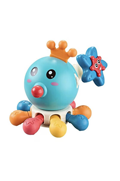 Krista Interactive sensory toy 10 activities for baby Royal Octopus, blue