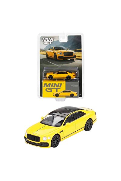 mini gt 1:64 Scale Bentley Flying Spur Monaco Yellow Diecast Model Car