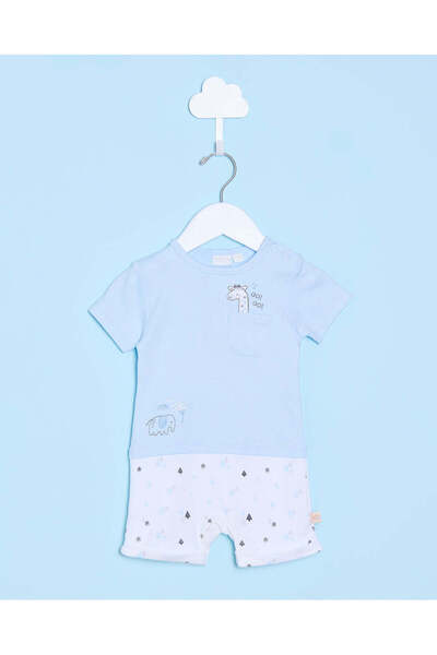 REDTAG رومبر مطبوع باللونين الأبيض والأزرق للأطفال