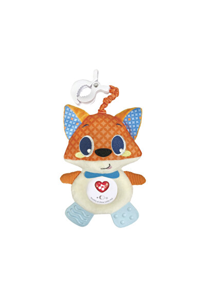 Krista Sensory plush toy for babies - Multicolored fox with lights and sounds, 25 cm