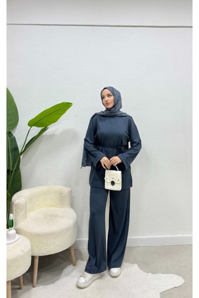 Armira Sleeve Folded Modal Fabric Women's Hijab Tracksuit Set