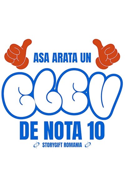 OEM Autocolant mâini (stil Mickey Mouse) „Așa arată un elev cu nota 10+”, PVC...